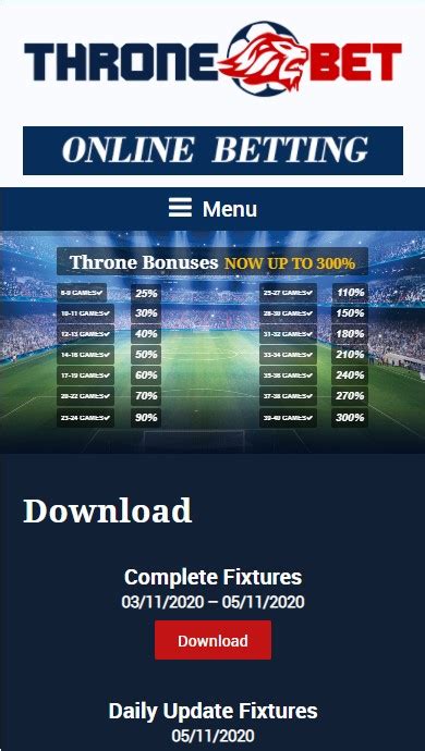 throne bet fixture week download apk|Throne Bet Tanzania.